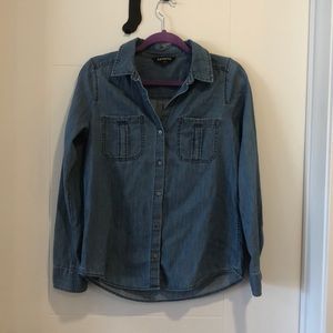 Express Chambray Button Down Shirt